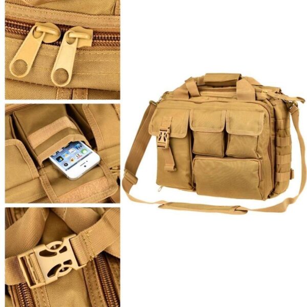 Nylon military tactical bag, laptop bag, Waterproof and Multifunctional with Many Pockets - Image 4
