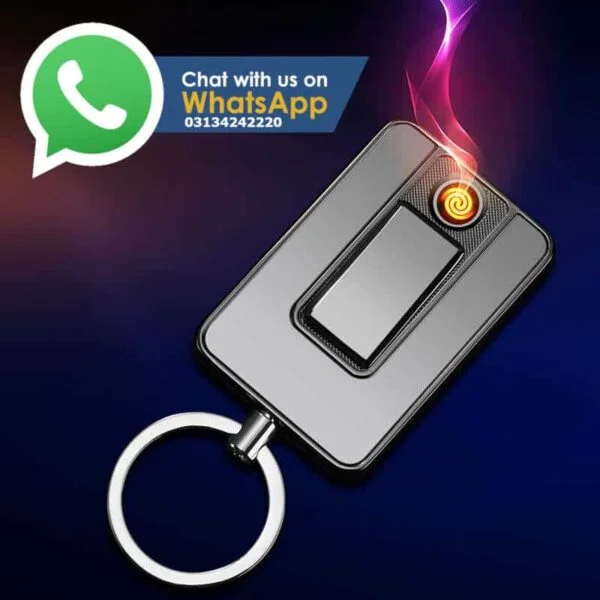 Electric Rechargeable USB Cigarette Lighter De-attacheable Keychain - Image 5