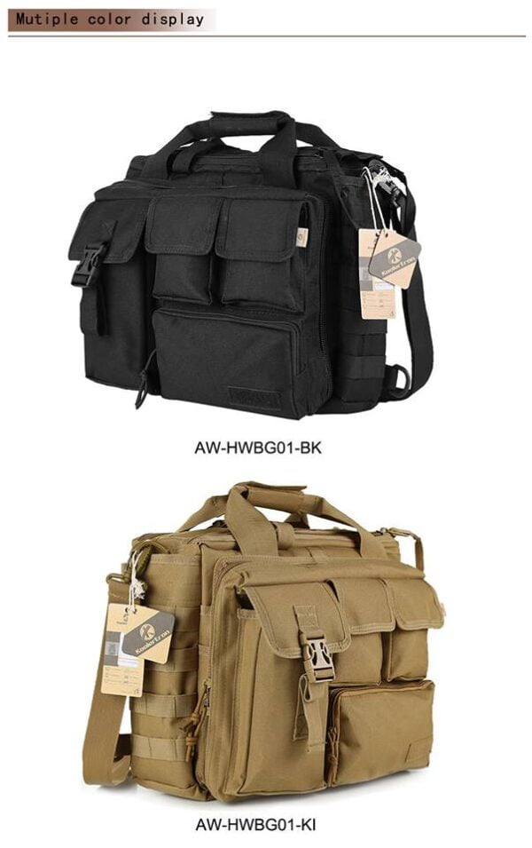 Nylon military tactical bag, laptop bag, Waterproof and Multifunctional with Many Pockets - Image 3