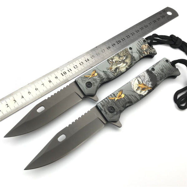 Browning eagle and wolf stainless steel folding knife - Image 5