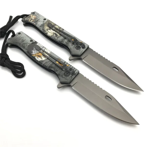 Browning eagle and wolf stainless steel folding knife - Image 3