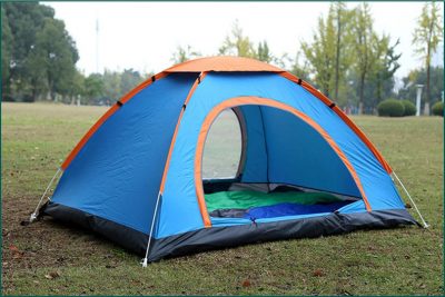 6 Persons Manual waterproof UV outdoor ultralight camping tent with carry bag