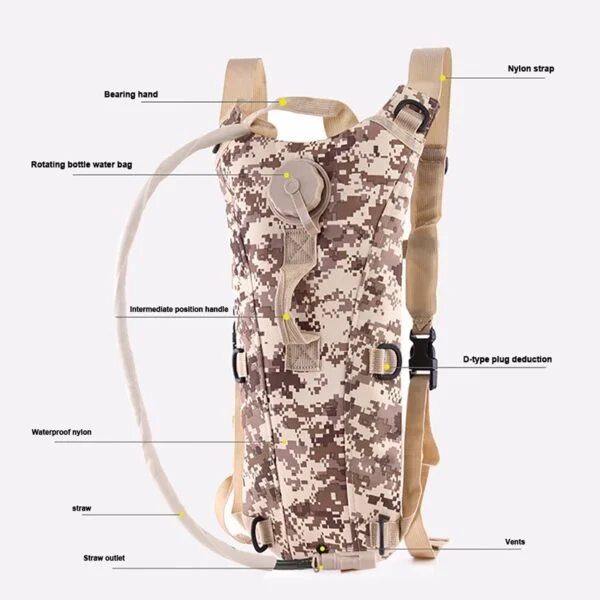 3.5 Liter water bottle + Backpack