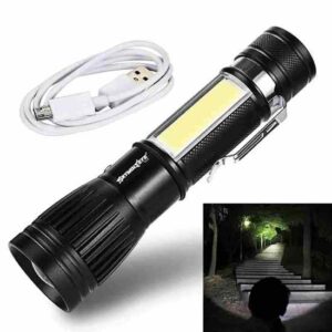 Long range torch light, waterproof flashlight and torch light, Rechargeable torch light