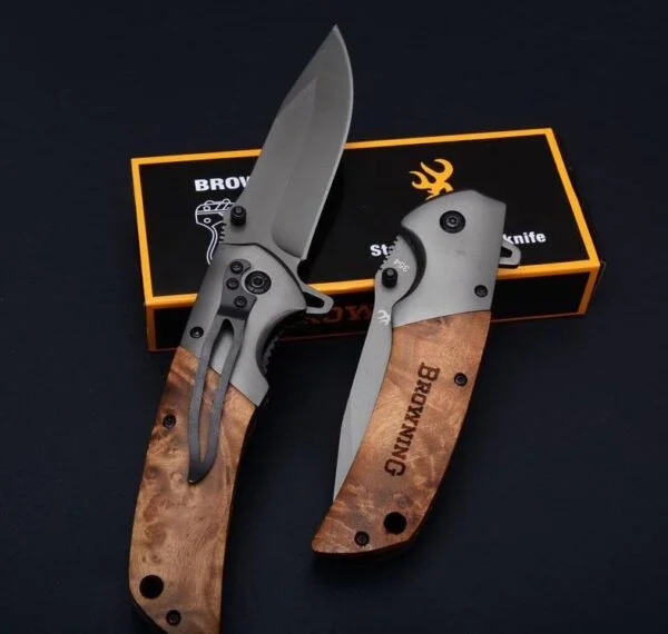 Browning folding hunting and camping knife, Quick open outdoor camping and hunting gear - Image 2