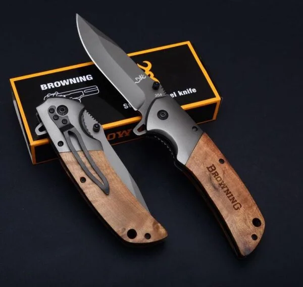 Browning folding hunting and camping knife, Quick open outdoor camping and hunting gear - Image 3