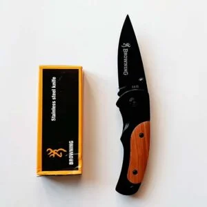 Black buck folding knife, small buck knife