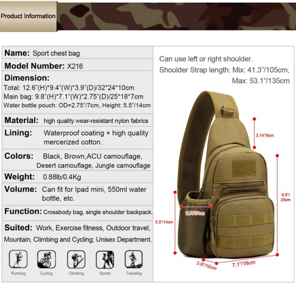 Cycling & Hiking Shoulder Accessories Bag - Image 6