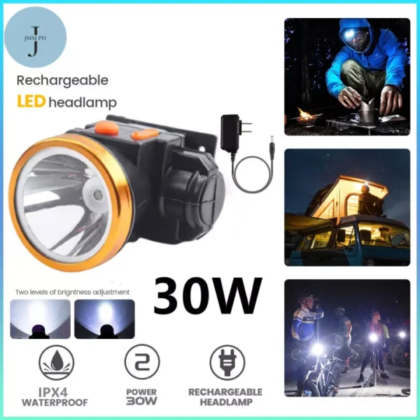 Powerful Head lamp Long Range 30W