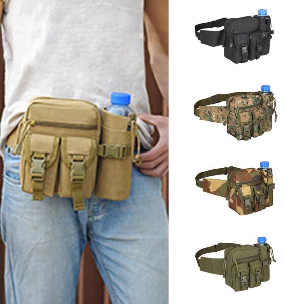 Outdoor Tactical Tools Waist Bag - Water Bottle Bag - Image 3