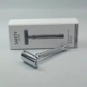 Double Edge Safety Razor, Premium Stainless Steel Safety Razor with Long Handle - Superior Shaving Experience